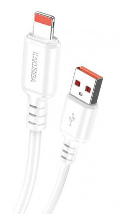 KAKUSIGA καλώδιο Lightning σε USB KSC-982, 3A, 480Mbps, 1m, λευκό