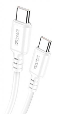 KAKUSIGA καλώδιο USB-C σε USB-C KSC-982, 60W, 480Mbps, 1m, λευκό