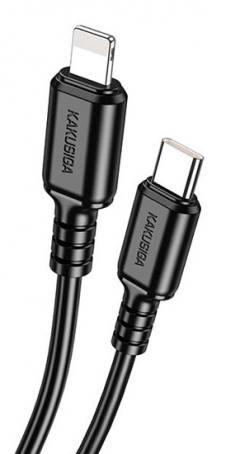 KAKUSIGA καλώδιο Lightning σε USB-C KSC-982, 20W, 480Mbps, 1m, μαύρο