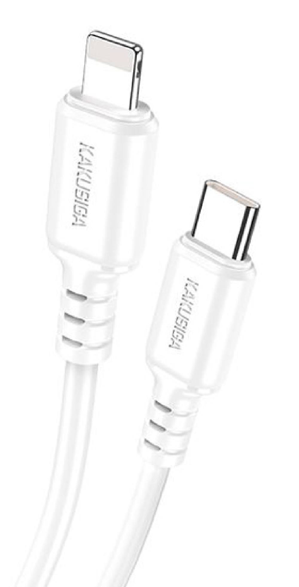 KAKUSIGA καλώδιο Lightning σε USB-C KSC-982, 20W, 480Mbps, 1m, λευκό