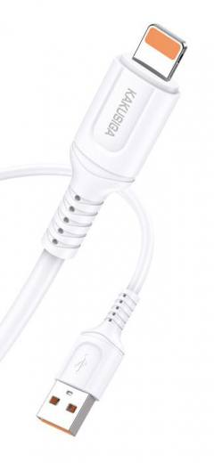 KAKUSIGA καλώδιο Lightning σε USB KSC-805, 2.4A, 480Mbps, 1m, λευκό