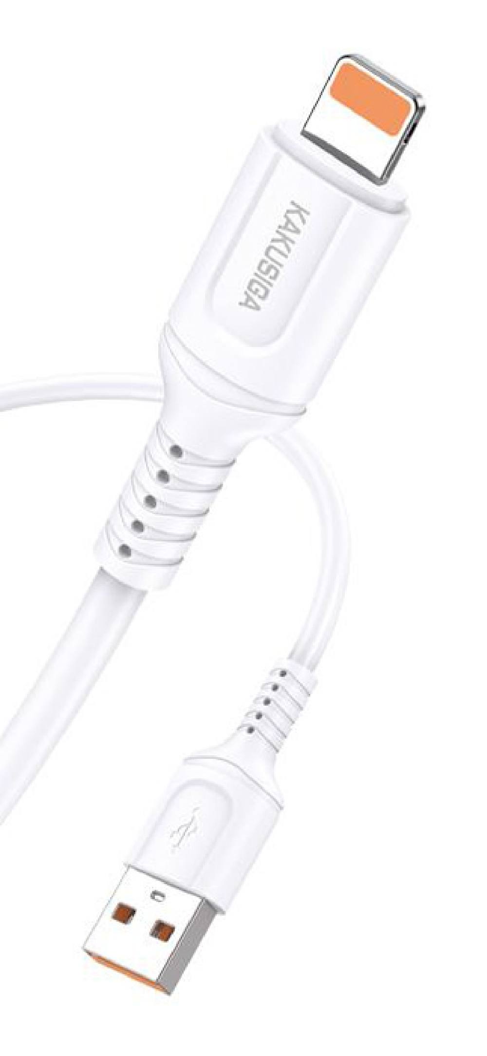 KAKUSIGA καλώδιο Lightning σε USB KSC-805, 2.4A, 480Mbps, 1m, λευκό
