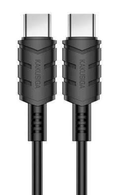 KAKUSIGA καλώδιο USB-C σε USB-C KSC-710, 60W, 480Mbps, 1.2m, μαύρο