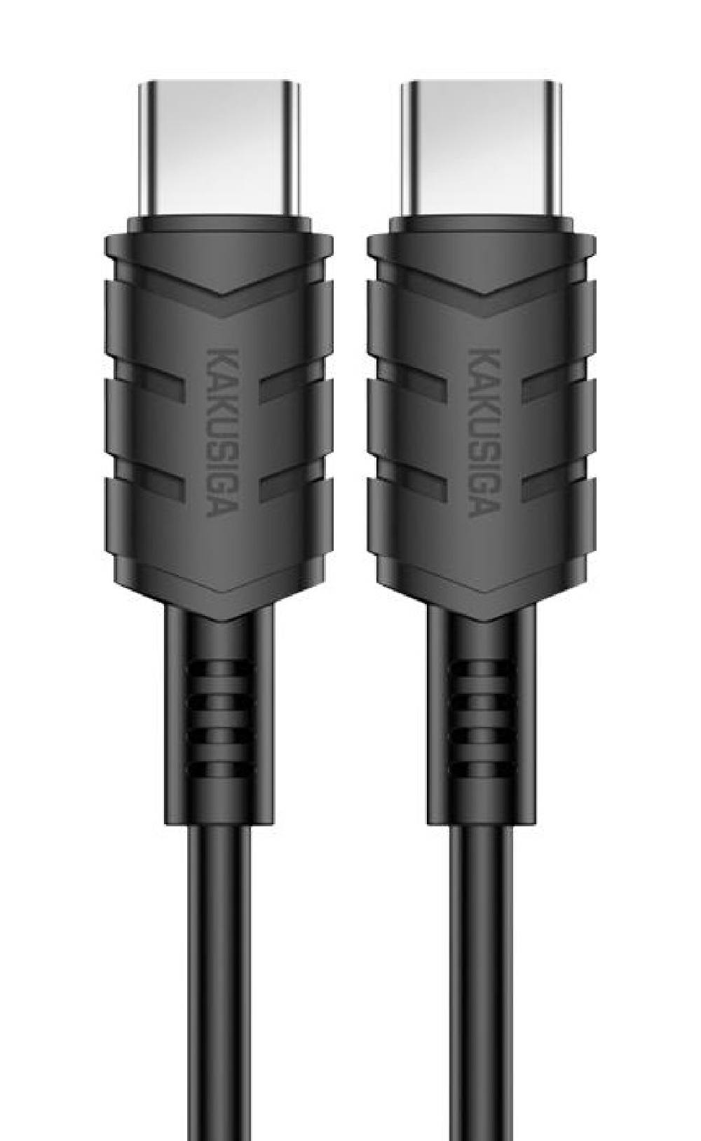 KAKUSIGA καλώδιο USB-C σε USB-C KSC-710, 60W, 480Mbps, 1.2m, μαύρο