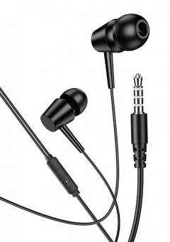 KAKUSIGA earphones με μικρόφωνο KSC-1303, 3.5mm σύνδεση, 10mm, 1.1m, μαύρα