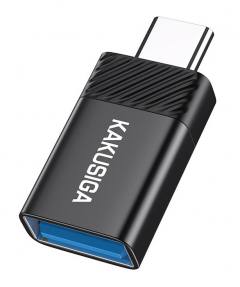KAKUSIGA αντάπτορας USB-C σε USB KSC-1406, 5Gbps, 4A, μαύρος