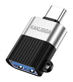 KAKUSIGA αντάπτορας USB-C σε USB KSC-1420, 5Gbps, 18W, γκρι