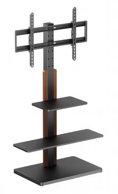 POWERTECH βάση τηλεόρασης δαπέδου PT-1422, 32-75", έως 40kg, με ράφια