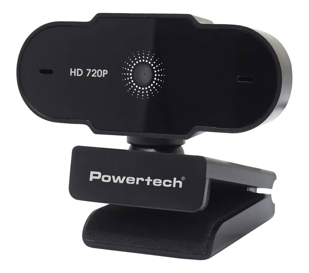POWERTECH web camera PT-1426, 0.9MP, 720p HD, fixed εστίαση, 1.5m, μαύρη