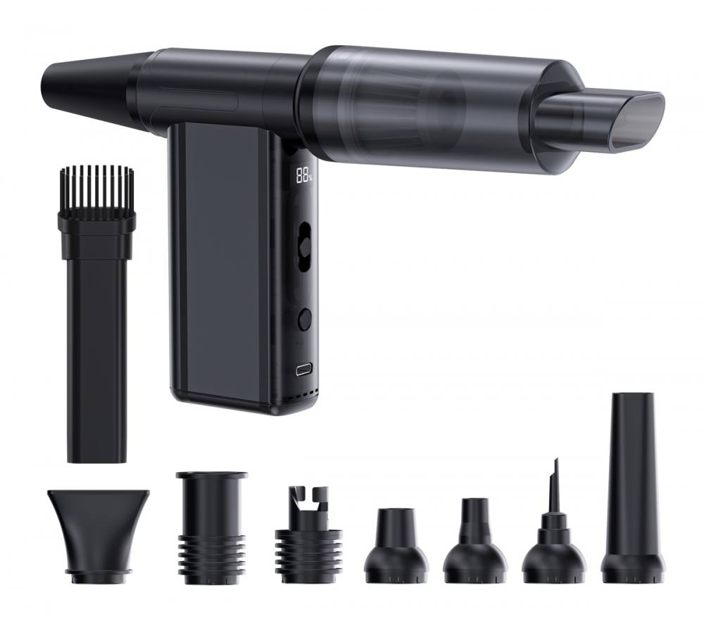 KINZIR 2 σε 1 σκουπάκι χειρός & air duster AD51, 180W, 4000mAh, μαύρο