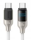 USAMS καλώδιο USB-C SJ742, 100W, 480Mbps, 1.2m, λευκό