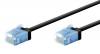GOOBAY καλώδιο δικτύου 74230, CAT 6A U/UTP, slim, copper, 500MHz, 0.15m, μαύρο