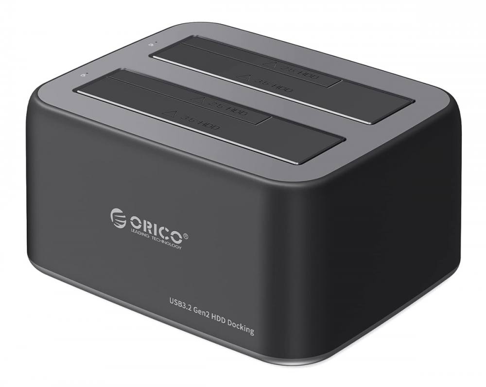 ORICO docking station για 2.5" ή 3.5" SATA HDD/SSD 6829C3-V1, 2 θέσεων, 5Gbps, μαύρο