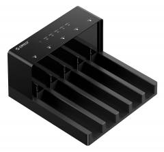 ORICO docking station για 2.5" ή 3.5" SATA HDD/SSD 6558US3-C, 5 θέσεων, 5Gbps, clone function, μαύρο