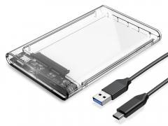 ORICO θήκη για 2.5" SATA HDD/SSD 2139C3, 5Gbps, διάφανη