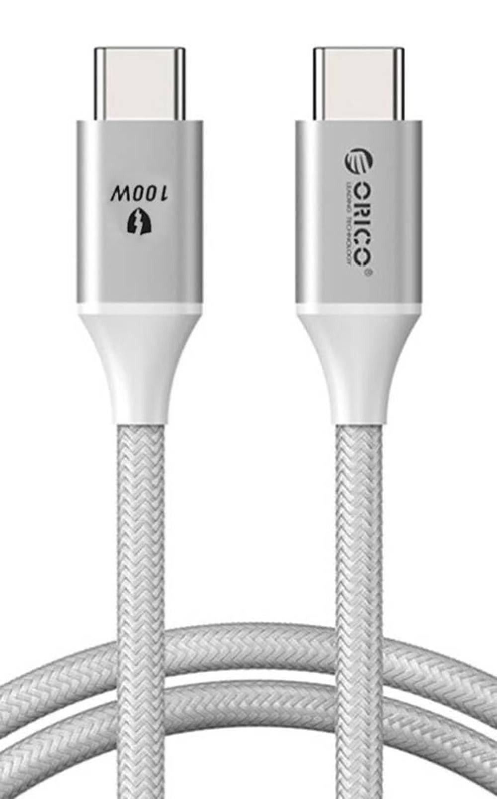 ORICO καλώδιο USB-C CDX-100CC, 100W, 480Mbps, 1m, λευκό