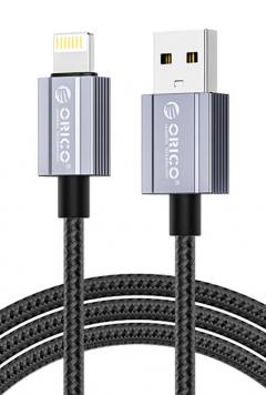 ORICO καλώδιο Lightning σε USB GQA12, 2.4A, 480Mbps, 1m, μαύρο