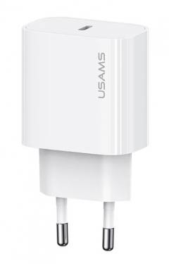 USAMS φορτιστής τοίχου CC226, USB-C, 20W, λευκός