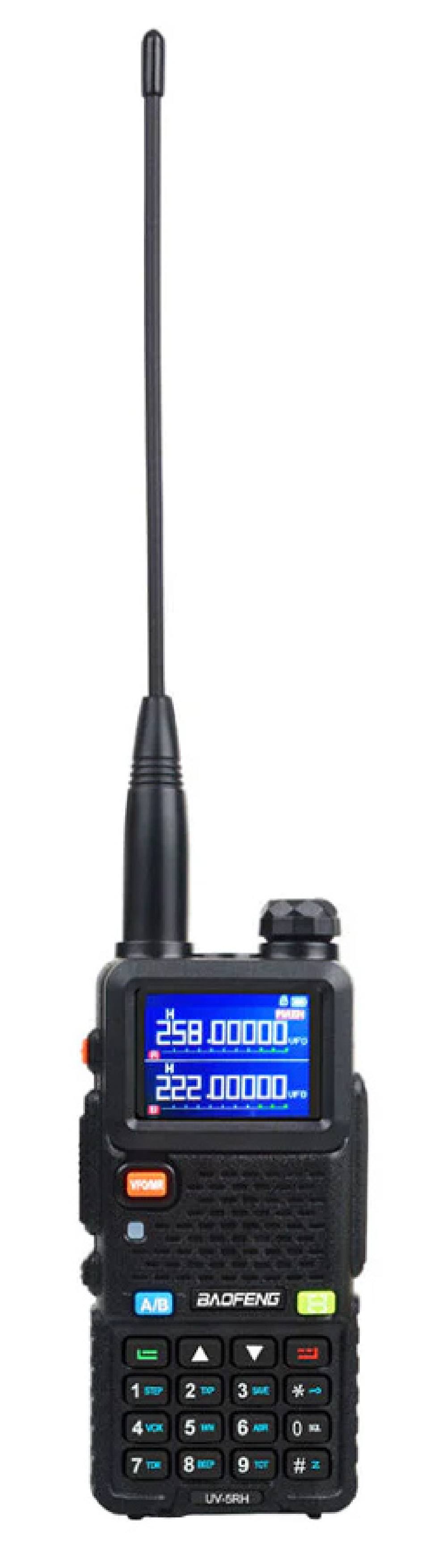 BAOFENG ασύρματος πομποδέκτης UV-5RH, VHF/UHF, 10W, μαύρος