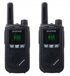 BAOFENG σετ ασύρματοι πομποδέκτες BF-T17, PMR, 0.5W, μαύρο, 2τμχ