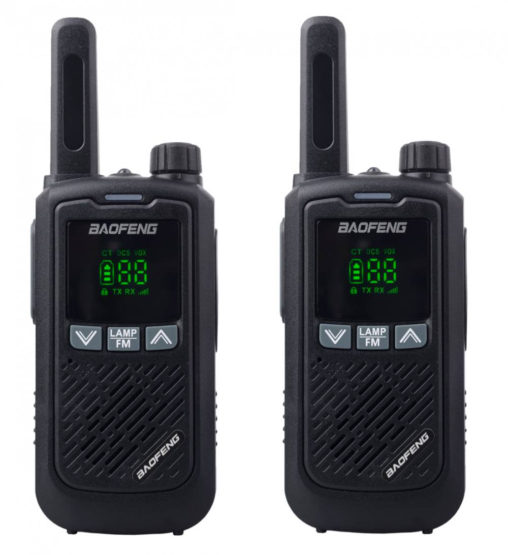 BAOFENG σετ ασύρματοι πομποδέκτες BF-T17, PMR, 0.5W, μαύρο, 2τμχ