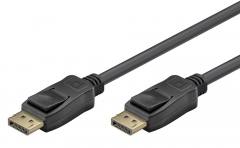 GOOBAY καλώδιο DisplayPort 74759, VESA Certified, 16K/60Hz, 80 Gbps, 1m, μαύρο