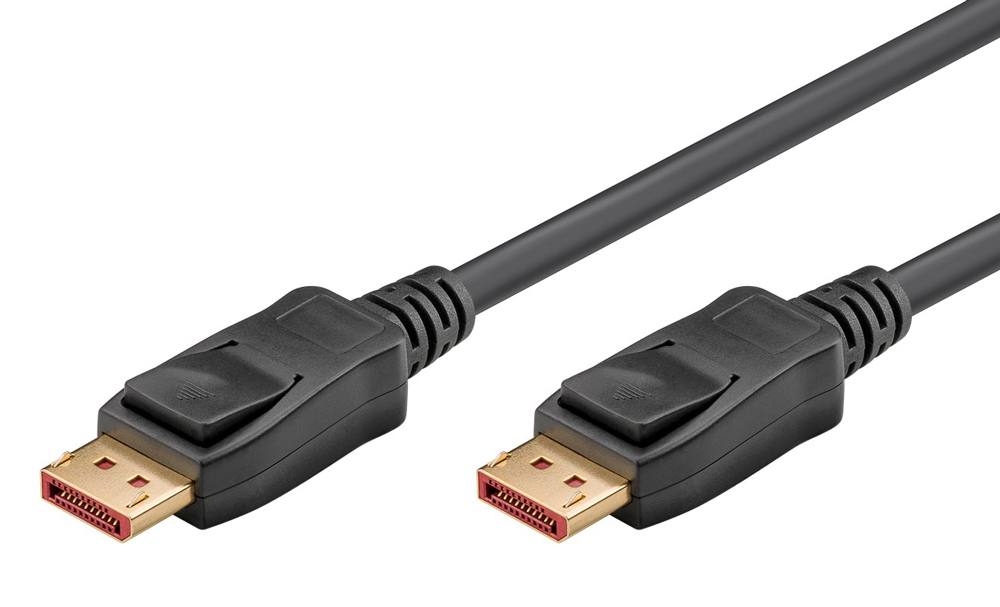 GOOBAY καλώδιο DisplayPort 74761, 16K/60Hz, 80 Gbps, 2m, μαύρο