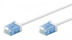 GOOBAY καλώδιο δικτύου 74299, CAT 6A U/UTP, slim, copper, 500MHz, 5m, λευκό