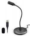CMTECK επιτραπέζιο μικρόφωνο G009 με εύκαμπτο βραχίονα, omnidirectional, USB, μαύρο