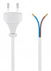 GOOBAY καλώδιο τροφοδοσίας 51345, 2x 0.75mm², 1.5m, λευκό