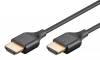 GOOBAY καλώδιο HDMI 75298 με Ethernet, slim, 8K/60Hz, 48 Gbps, 1m, μαύρο