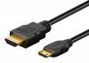 GOOBAY καλώδιο mini HDMI σε HDMI 74087 με Ethernet, 4K/60Hz, 18 Gbps, 3m, μαύρο
