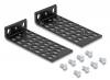 DELOCK σετ βάσεις τοποθέτησης για rack 67281, μαύρο, 2τμχ