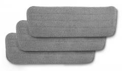 ESPERANZA ανταλλακτικά πανιά μικροϊνών παρκετέζας EHS003SP3, 41.5x14cm, γκρι, 3τμχ