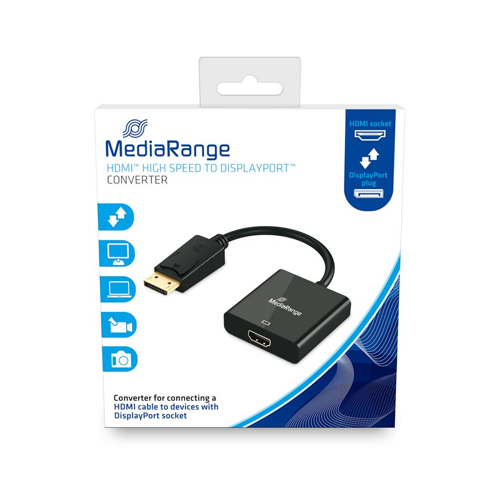Καλώδιο MediaRange HDMI, 18 Gbit/s data transfer rate, 20cm, black (MRCS177)
