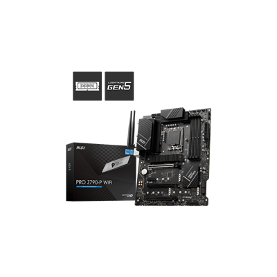 MSI MB PRO Z790-P WIFI, SOCKET INTEL LGA1700 14TH/13TH/12TH GEN, CS INTEL Z790, 4 DIMM SOCKETS DDR5, DP/HDMI, PCI-E GEN 4.0, 2.5
