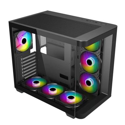 SUPERCASE PC CHASSIS HA30A CASE, MIDI TOWER ATX, BLACK, W/O PSU, 3x12 or 2x14CM SIDE FAN, 1x12CM REAR FAN, 3x12 or 2x14CM TOP FA
