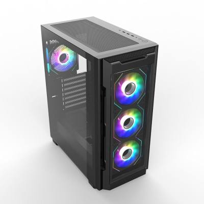 SUPERCASE PC CHASSIS UR16A-G CASE, MIDI TOWER ATX, BLACK, W/O PSU, 3x 12 or 14CM FRONT FAN, 1x 12CM REAR FAN, 3x 12 or 14CM TOP