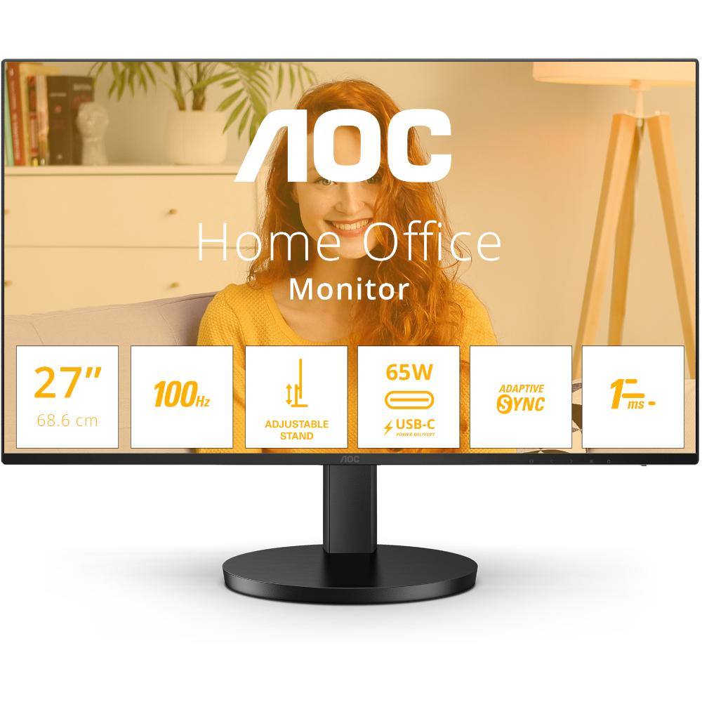 AOC 27B3CF2 IPS QHD USB-C Ergonomic Monitor 27'' with speakers (AOC27B3CF2)