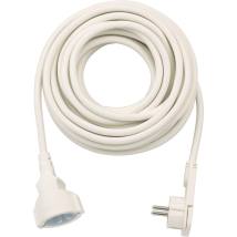 Brennenstuhl Quality Plastic Extension Cable with Flat Plug 10m H05VV-F3G1.5 white (1168980210) (BNN1168980210)
