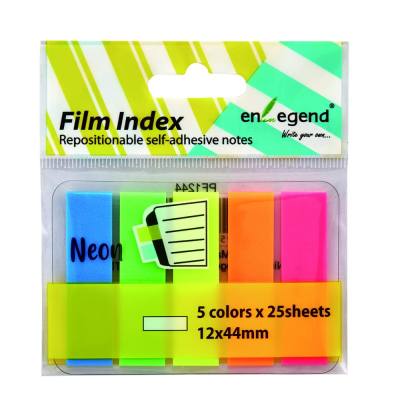 Enlegend Σελιδοδείκτες Φωσφορούχοι 5Χ12Χ44mm 125Φύλλα (ENL-PF1244) (ENLPF1244)