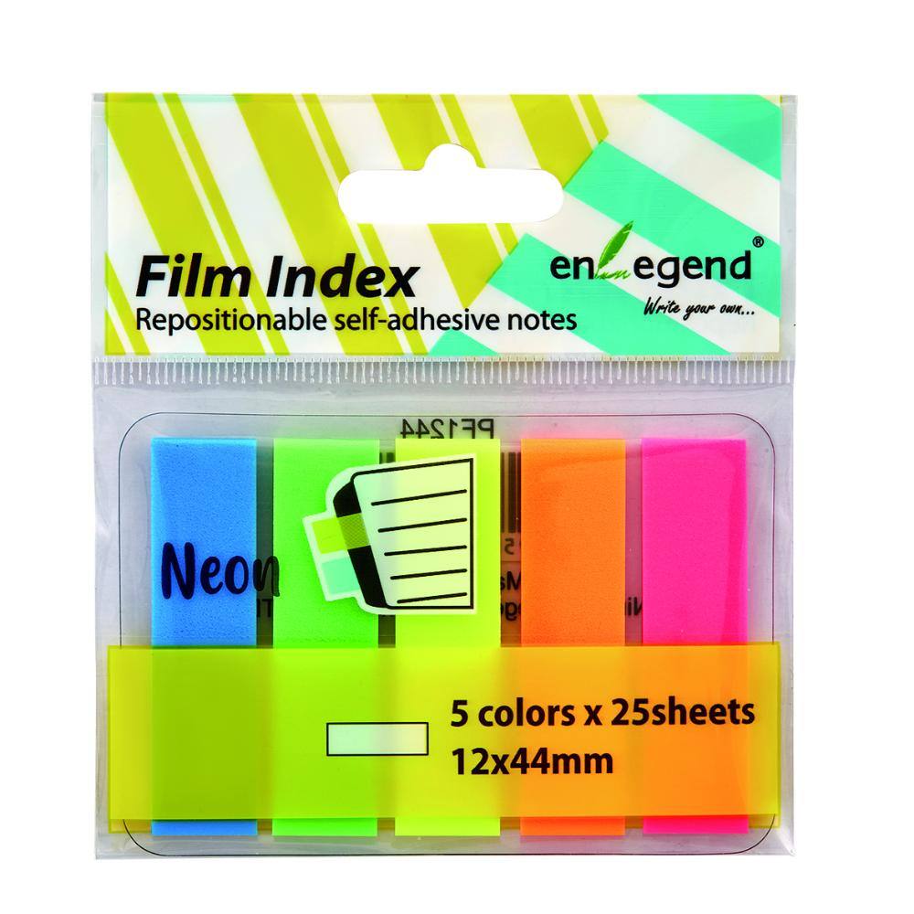 Enlegend Σελιδοδείκτες Φωσφορούχοι 5Χ12Χ44mm 125Φύλλα (ENL-PF1244) (ENLPF1244)