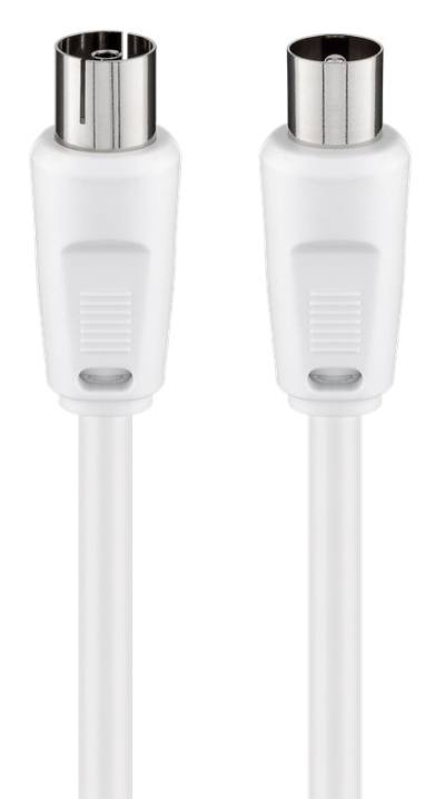 GOOBAY καλώδιο κεραίας αρσενικό σε θηλυκό 50125, 70 dB, CCS, 20m, λευκό