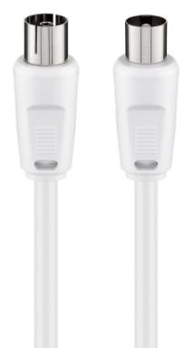 GOOBAY καλώδιο κεραίας αρσενικό σε θηλυκό 50125, 70 dB, CCS, 20m, λευκό