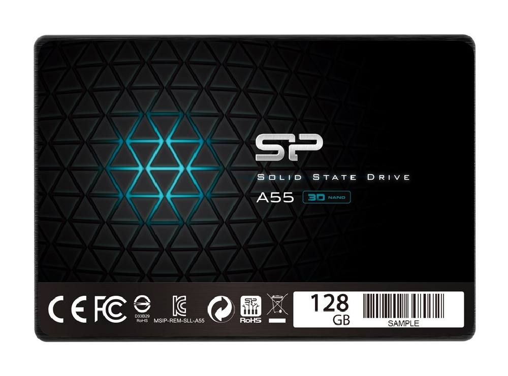 SILICON POWER SSD A55 128GB, 2.5", SATA III, 460-360MB/s, 7mm