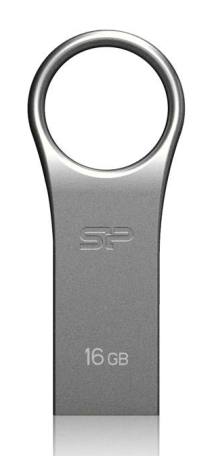 SILICON POWER USB Flash Drive Firma F80, 16GB, USB 2.0, ασημί