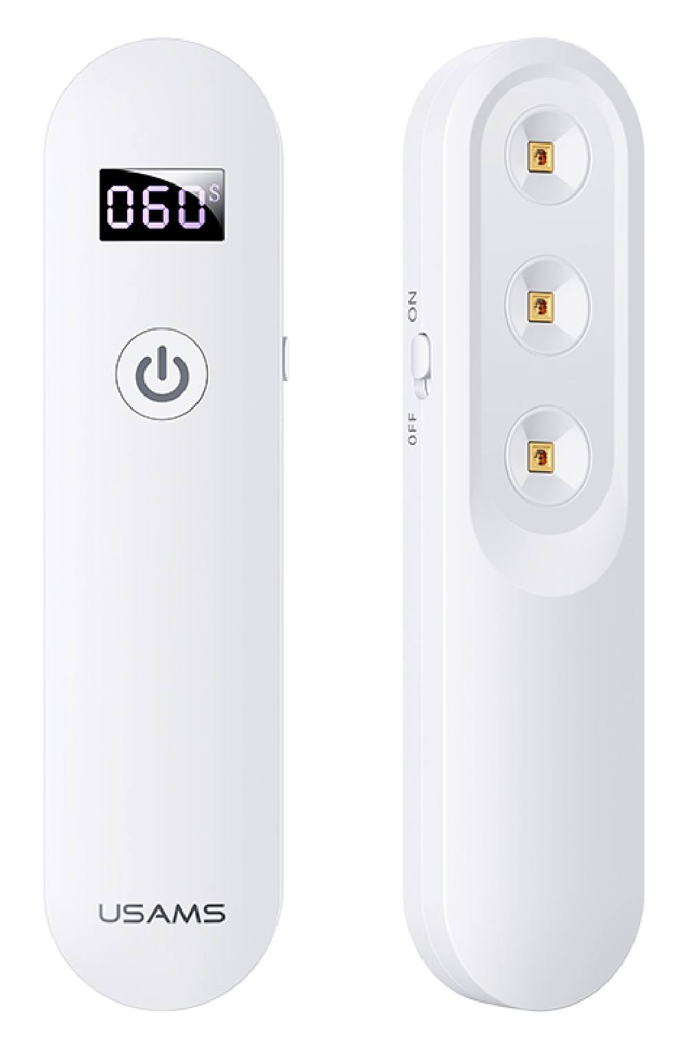 USAMS UV Αποστειρωτής ultra mini US-ZB159,με οθόνη & μπαταρία, λευκός