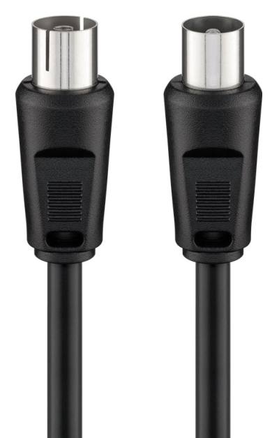 GOOBAY καλώδιο κεραίας αρσενικό σε θηλυκό 11509, 70dB, CCS, 0.5m, μαύρο
