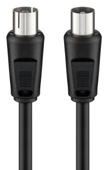GOOBAY καλώδιο κεραίας αρσενικό σε θηλυκό 11723, 70dB, CCS, 5m, μαύρο