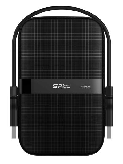 SILICON POWER εξωτερικός HDD Armor A60, 1TB, USB 3.2, μαύρος